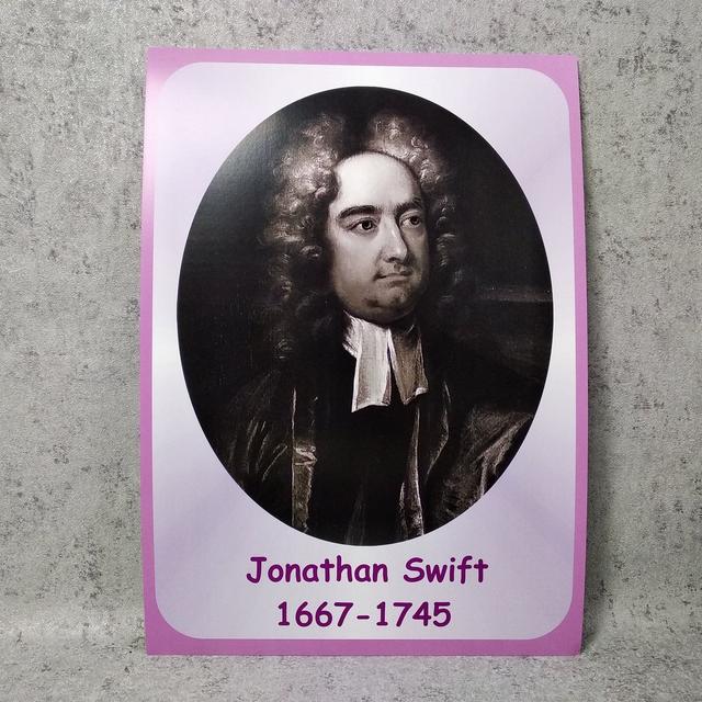 Портреты английских поэтов и писателей Jonathan Swift пластиковый портрет