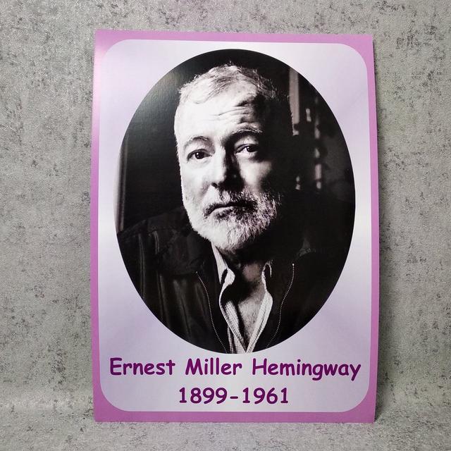  Ernest Miller Hemingway. Портреты английских поэтов и писателей 25х33 см