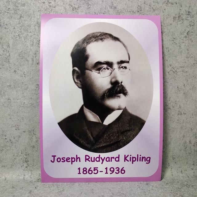 Портреты английских поэтов и писателей Rudyard Kipling (Киплинг) 25х33 см