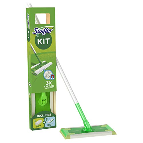 

Швабра Swiffer Kit + 8 шт сухих и 3 влажных салфетки-магнит