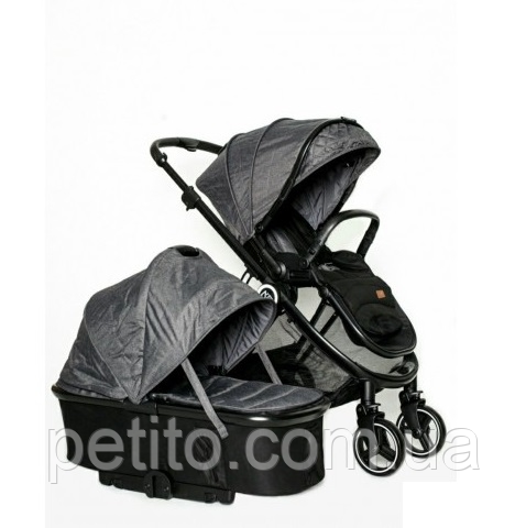 

Коляска 2 в 1 Babyzz B102 Серая, Разные цвета