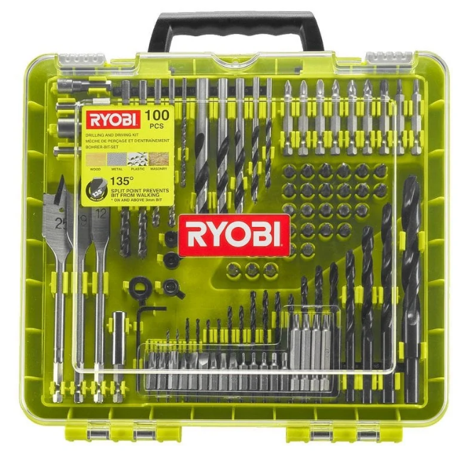 

Набор сверл и бит Ryobi RAKDD100 (100 шт)