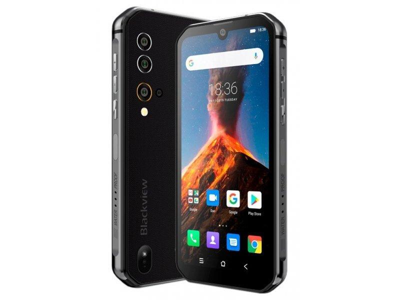 

Смартфон противоударный с большим дисплеем и функцией нфс на 2 sim Blackview BV9900 black 8/256, Черный