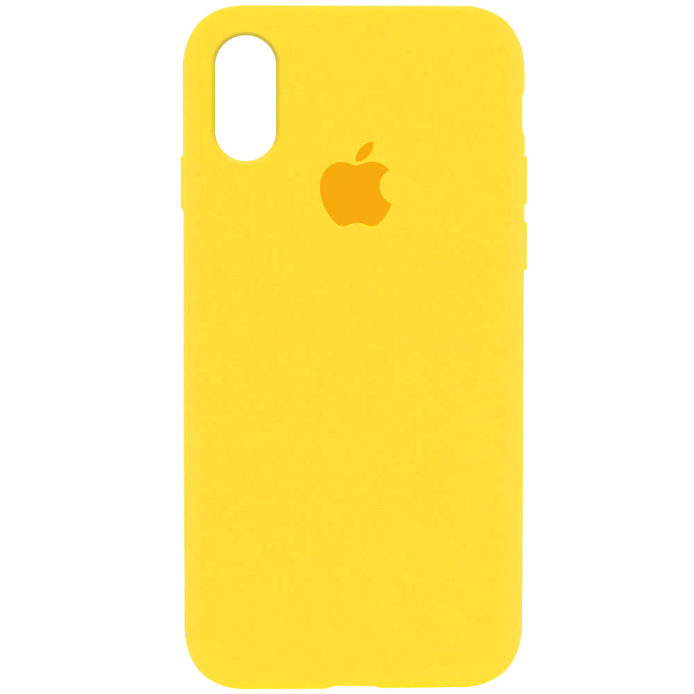 

Чехол силиконовый Full Protective (AA) для Apple iPhone XR (6.1") Желтый / Canary Yellow