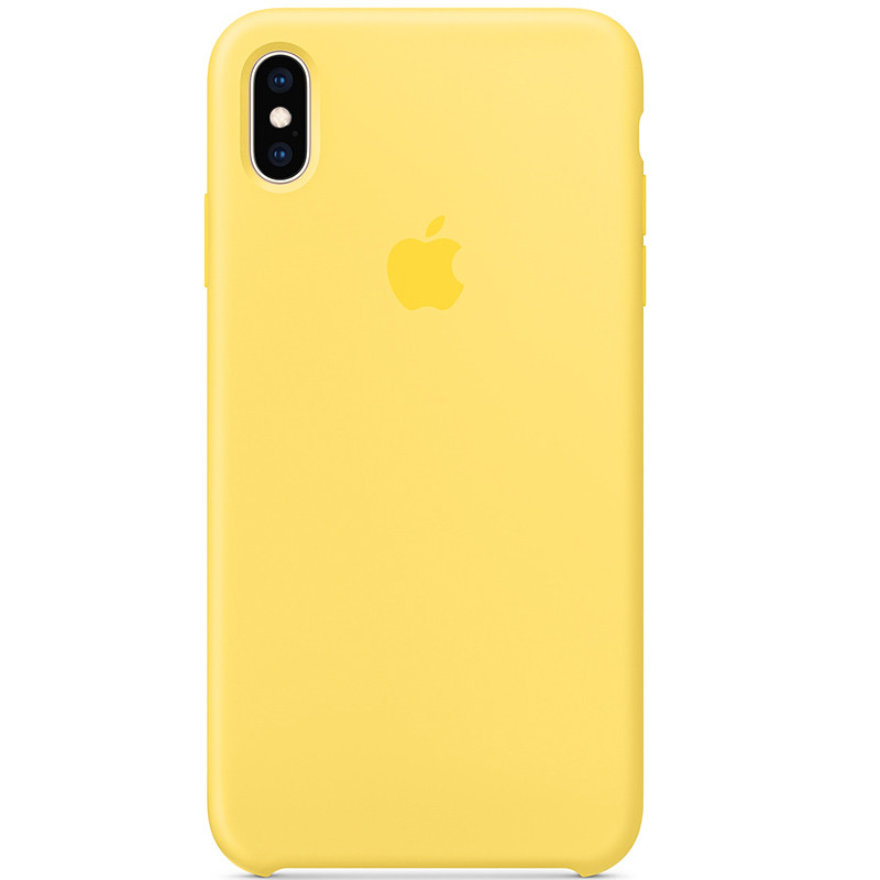 

Чехол силиконовый (AAA) для Apple iPhone X (5.8") / XS (5.8") Желтый / Canary Yellow