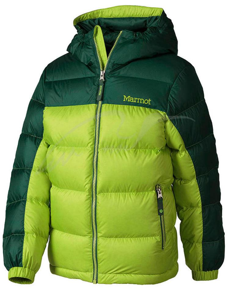 

Куртка MARMOT Boys Guides Down Hoody ц:vermouth/deep forest