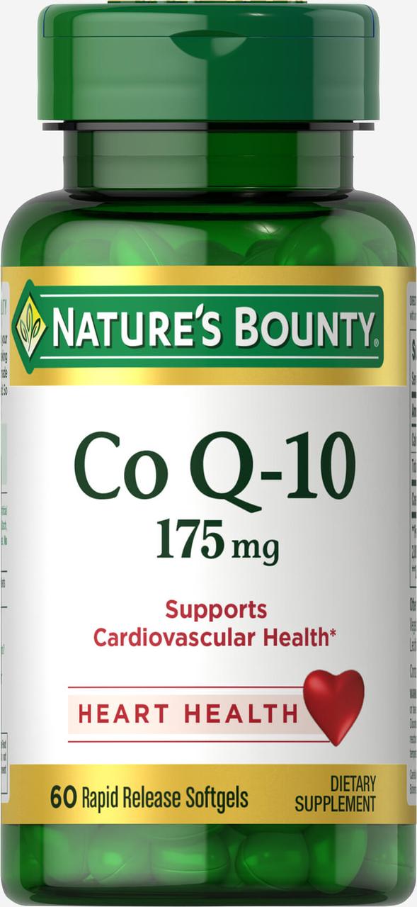 

Nature's Bounty CO Q-10 175 mg 60 softgelПоддерживает здоровье сердечно-сосудистой системы