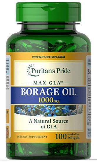 

Puritan's Pride Borage Oil 1000 mg 100 caps