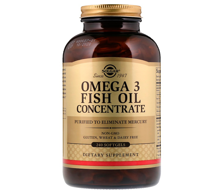 

SOLGAR Omega 3 Fish Oil Concentrate, 120 softgels