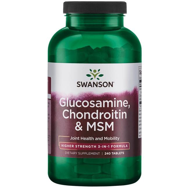 

Swanson glucosamine chondroitin & msm 120 tabs