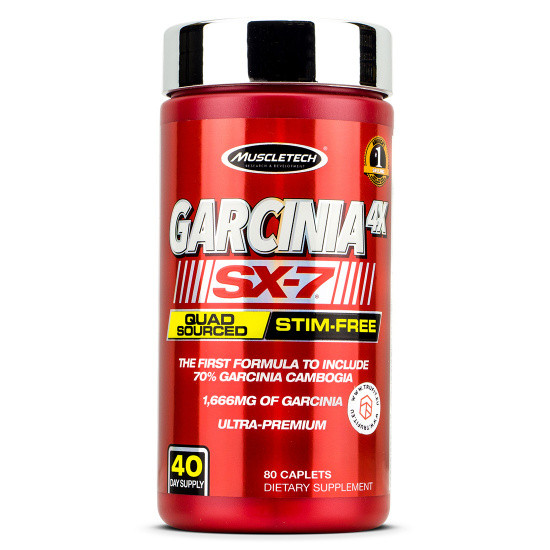 

Muscletech, Garcinia 4X SX-7, 80 Caplets