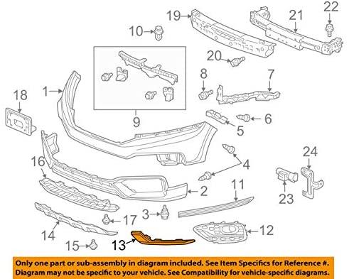 

Honda 71112TP6A50 Накладка хром туманки правая Crosstour 14-