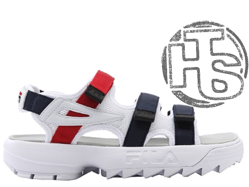 

Мужские сандалии Fila Disruptor 2 Sandal White Red Blue FS1HTZ3082X 42, Белый
