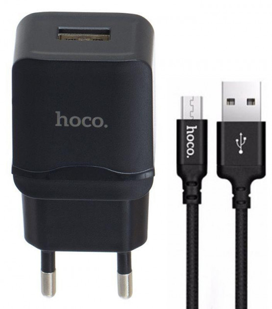 

Сетевое зарядное устройство HOCO C27A 1USB / 2,4А + microUSB