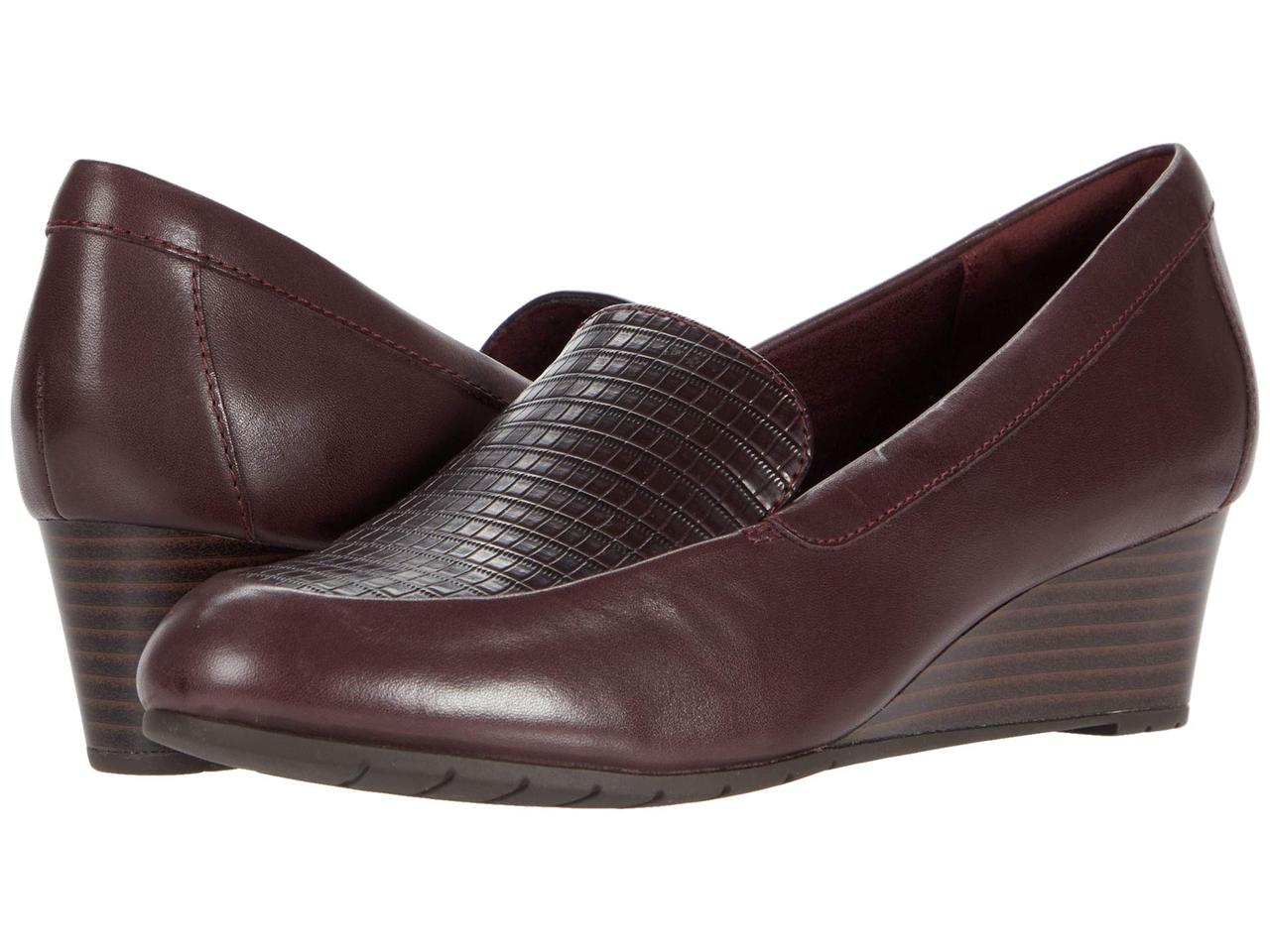 

Туфли на каблуке (Оригинал) Clarks Mallory Pearl Burgundy Leather/Synthetic Combination