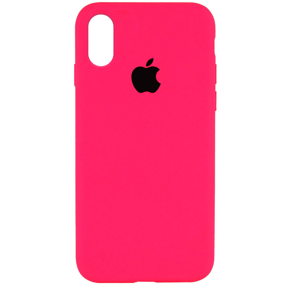 

Чехол Silicone Case Full Protective (AA) для Apple iPhone XR (6.1"), Розовый / barbie pink