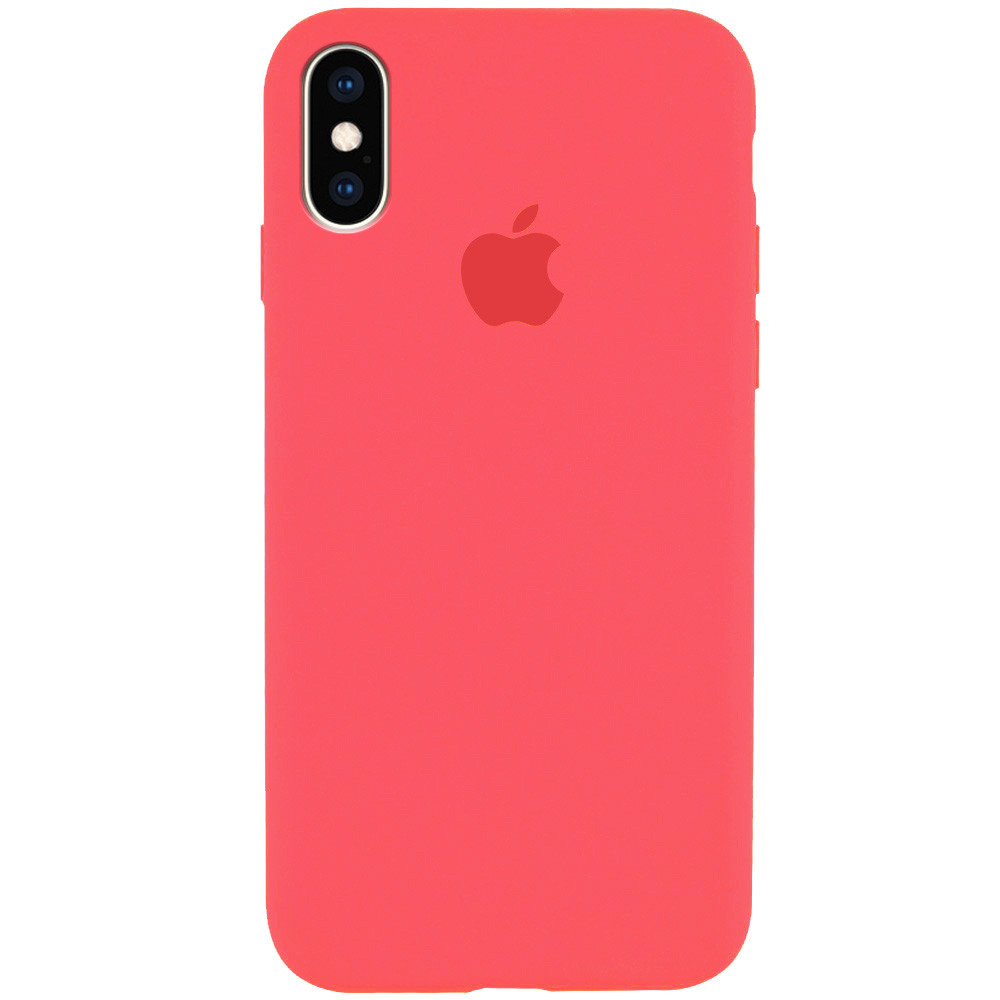 

Чехол Silicone Case Full Protective (AA) для Apple iPhone XS Max (6.5, Арбузный / watermelon red