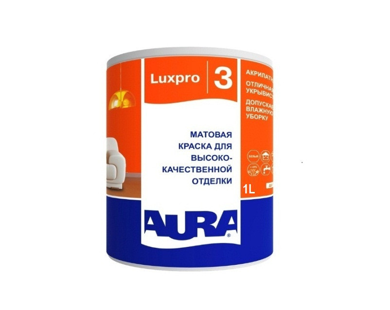 

Краска интерьерная AURA LUX PRO 3 латексная 1л