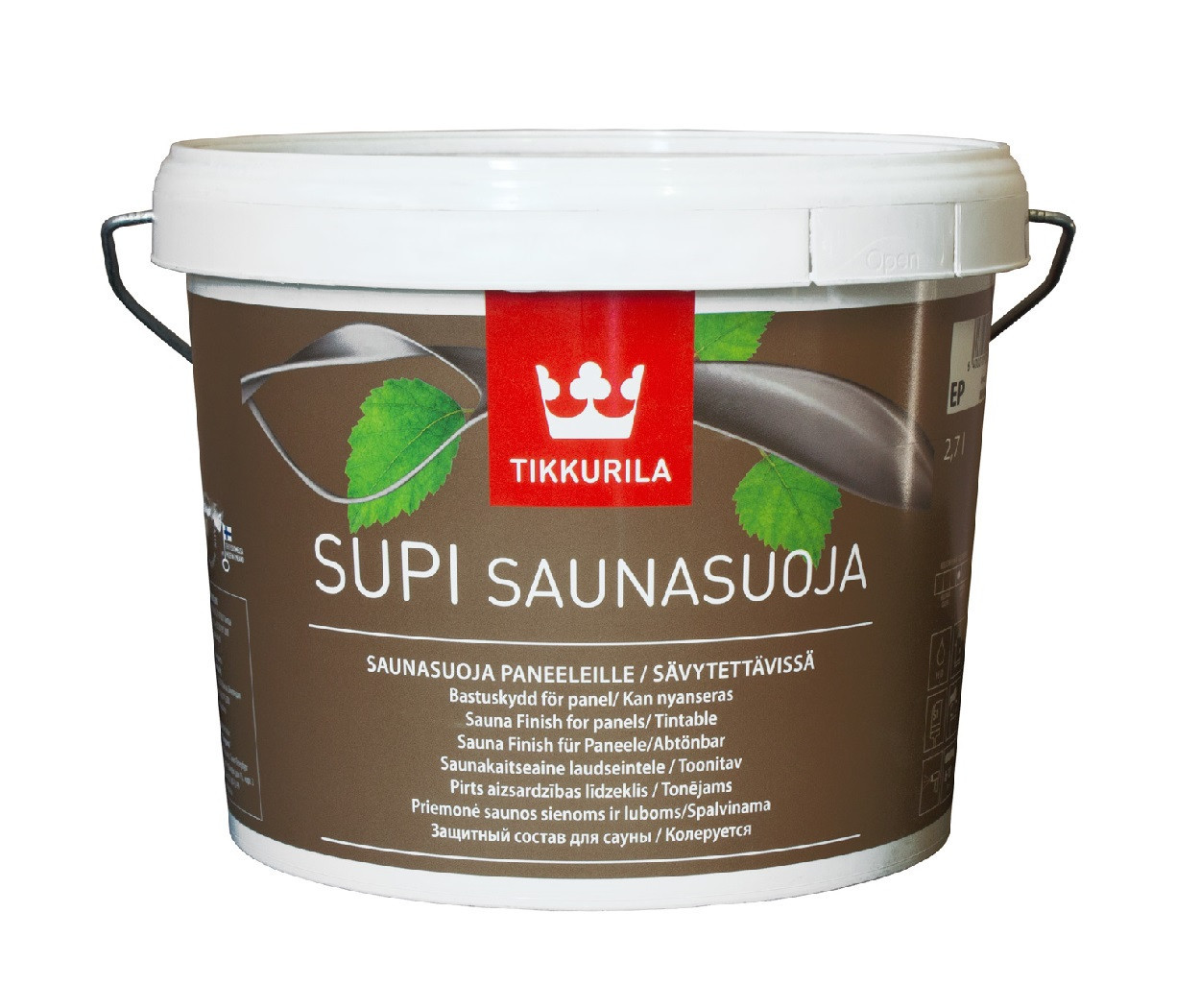 

Лак для древесины TIKKURILA SUPI SAUNASUOJA влагозащитный 2,7л