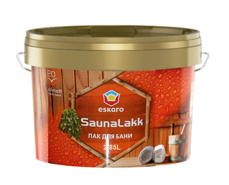 

Лак для саун ESKARO SAUNA LAKK влагозащитный 2,4л