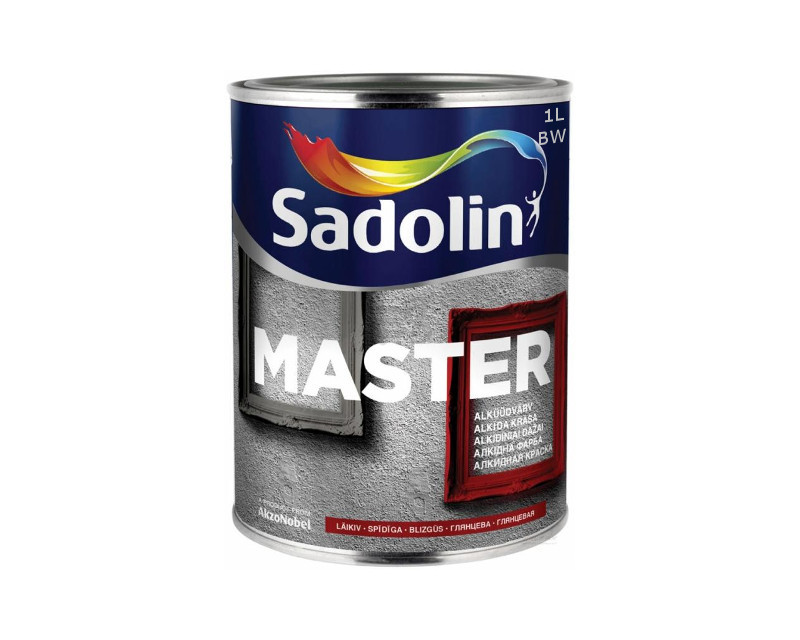 

Эмаль алкидная SADOLIN MASTER 90 универсальная белая - база ВW 1л