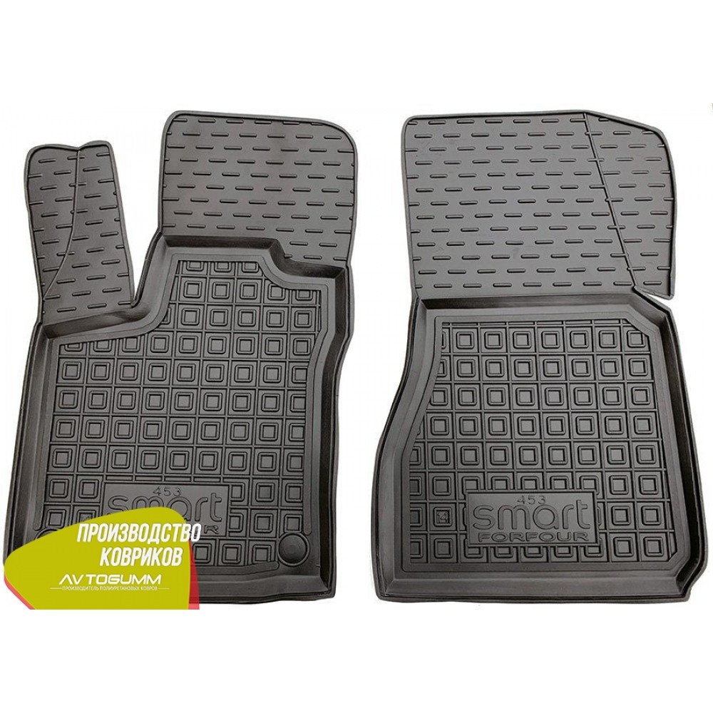 

Передние коврики в автомобиль Smart Forfour 453 2014- (Avto-Gumm), Черный