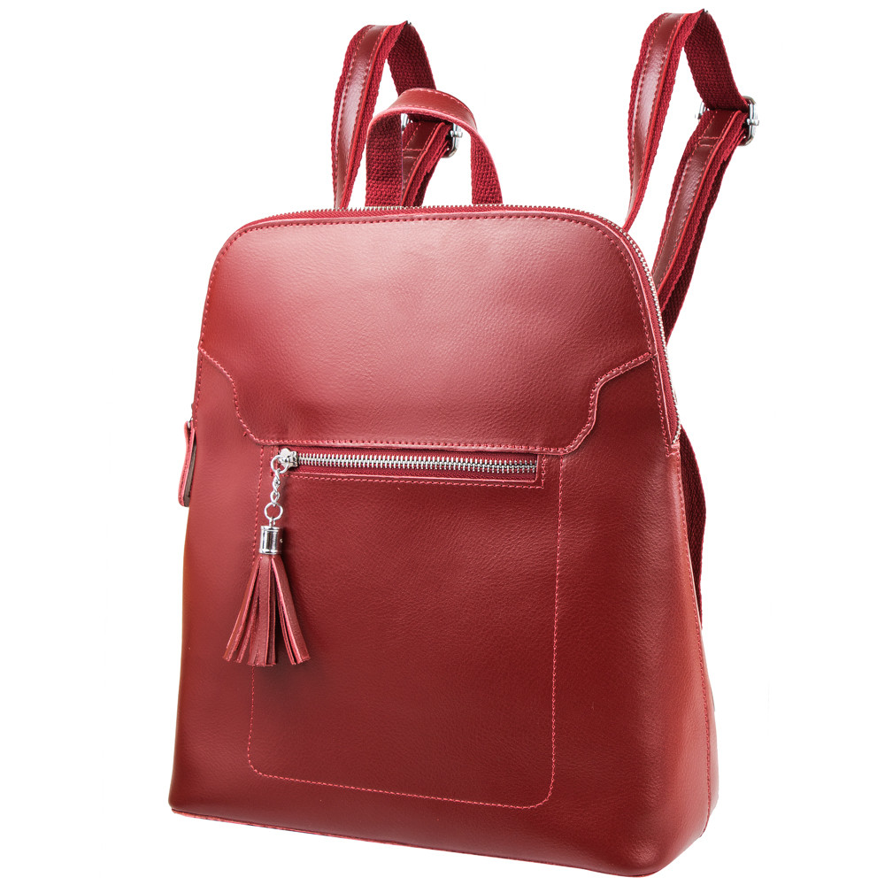 Рюкзак женский кожаный Eterno DETASS015-1 темно-красный