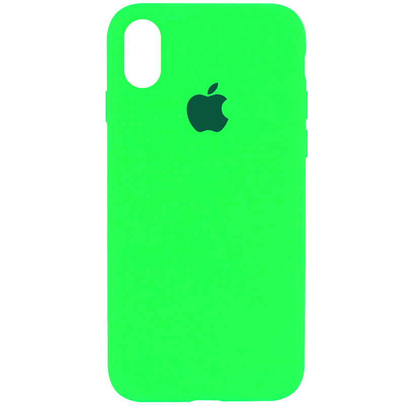 

Чехол Silicone Case Full Protective (AA) для Apple iPhone XR (6.1"), Зеленый / neon green