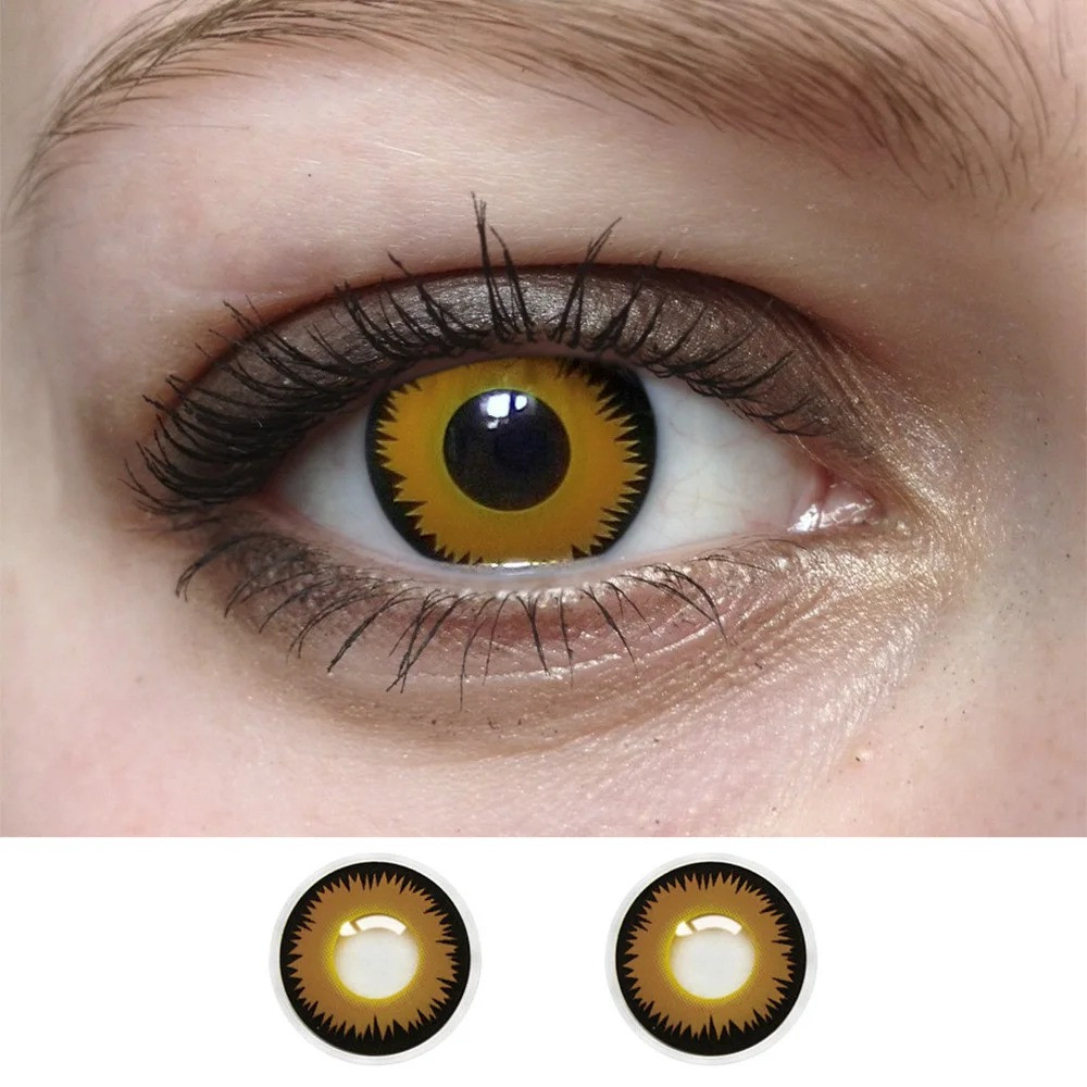 кольорові лінзи для світлих очей