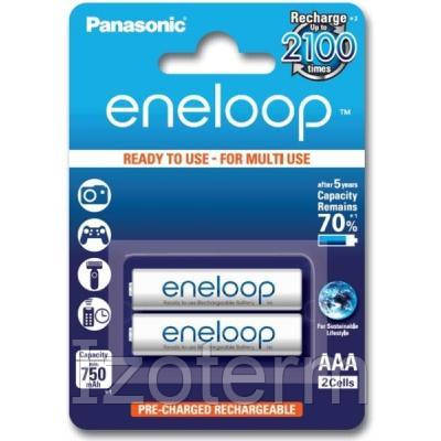 

Аккумулятор PANASONIC Eneloop AAA 750mAh NI-MH * 2 (BK-4MCCE/2BE)