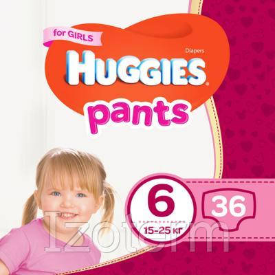 

Подгузник Huggies Pants 6 для девочек (15-25 кг) 36 шт (5029053564050)