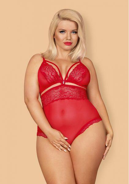 

Боди Obsessive 838-TED-3 teddy opencrotch red XXL, Красный