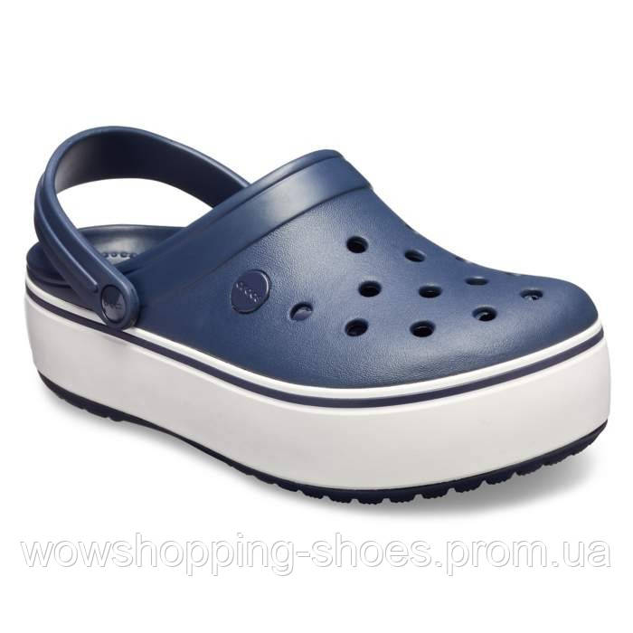 

Женские Кроксы на Платформе Сабо Кроксы Crocs Platform Navy (синие) 38