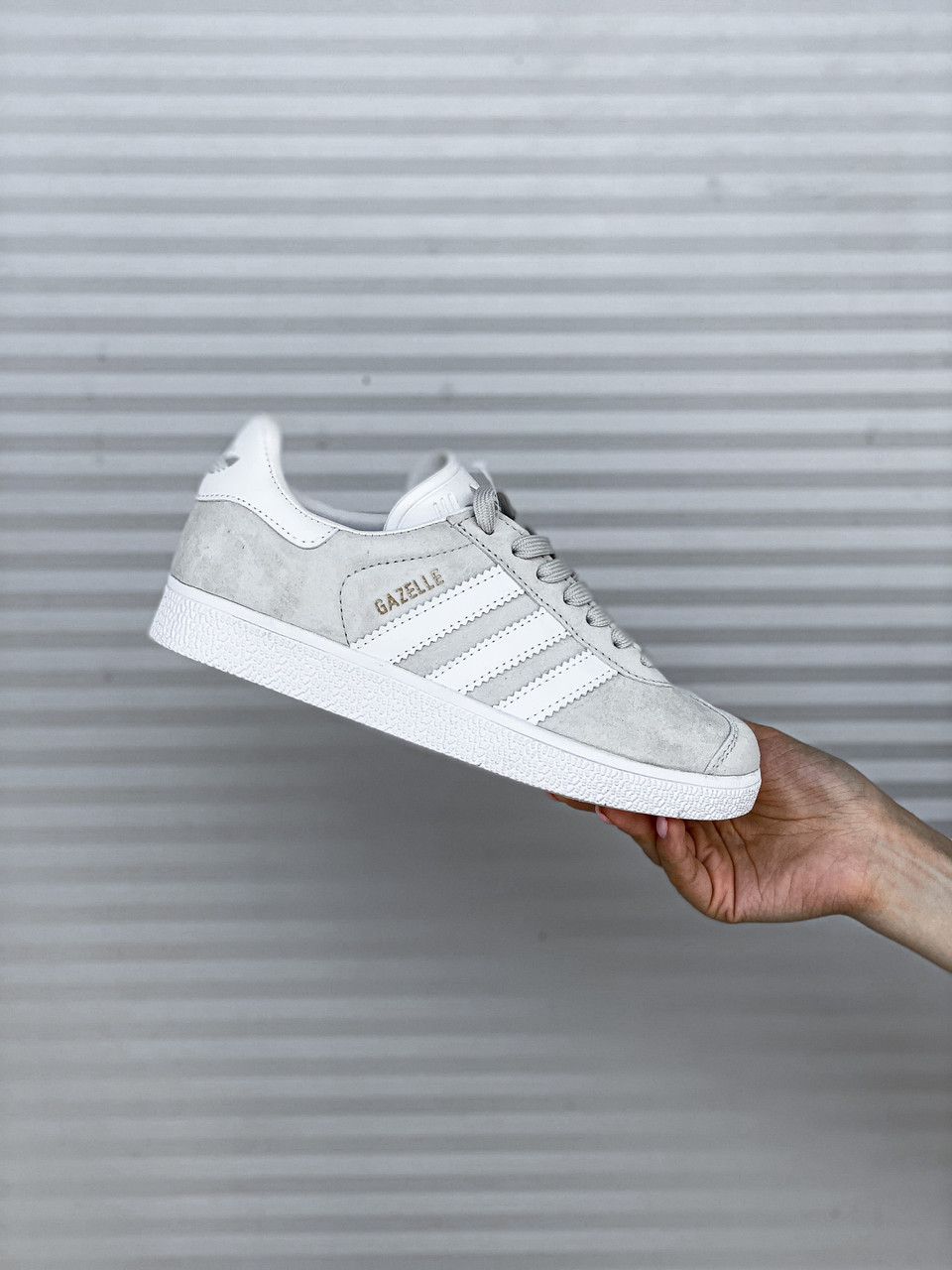 

Кроссовки женские Adidas Gazelle серые, Адидас Газель, код PL-0047 Весна\осень, да, да, да, 40