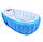 Надувная ванночка (синяя) Intime Baby Bath Tub | Надувной бассейн | Ванна для купания ребенка, фото 2