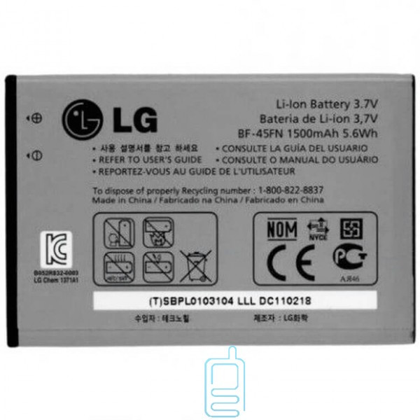 

Аккумулятор LG BL-45FN 1500 mAh для KW730 AAAA/Original тех.пакет