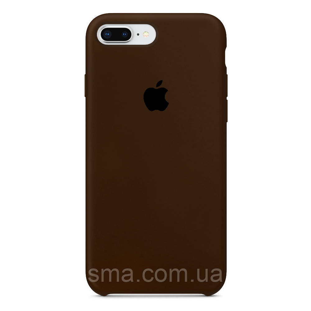 

Чехол Silicone Case с открытым низом для iPhone 7Plus/8Plus темно-коричневый brown (22), Тёмно коричневый