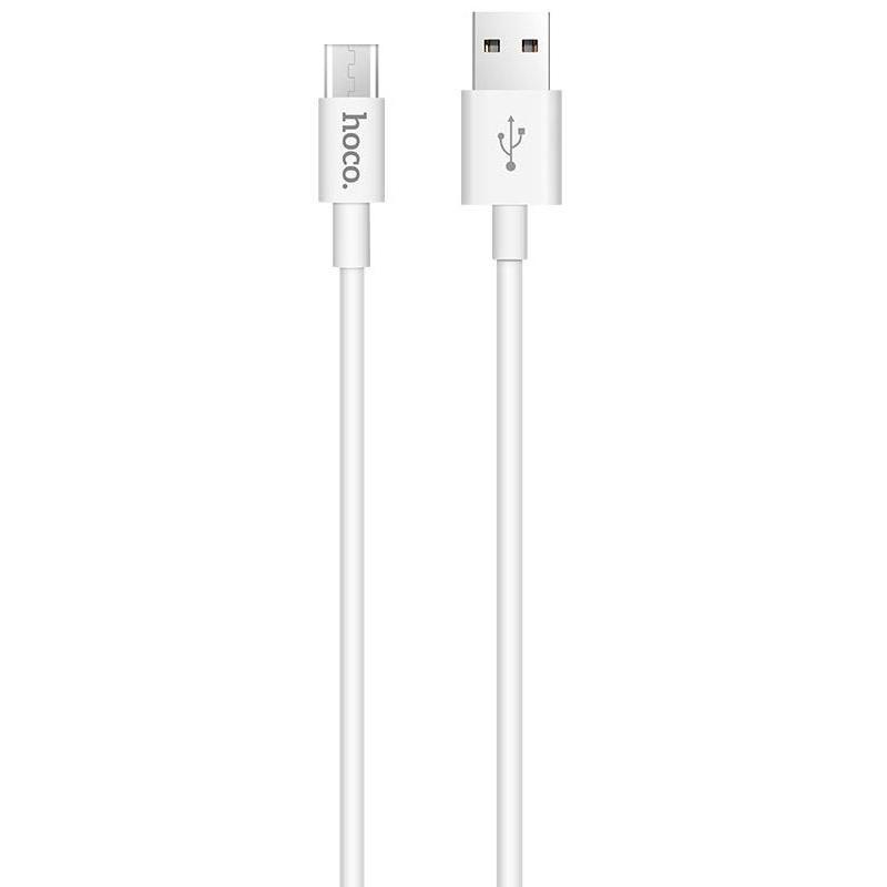 

USB Cable Hoco X23 Skilled MicroUSB White 1m