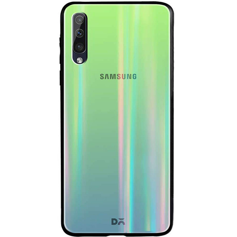 

TPU+Glass чехол Gradient Aurora с лого для Samsung Galaxy A70 (A705F) Зеленый