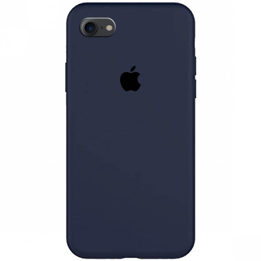 

Чехол Silicone Case Full Protective (AA) для Apple iPhone 7 / 8 / SE (2020) (4.7") Темный Синий / Midnight Blue