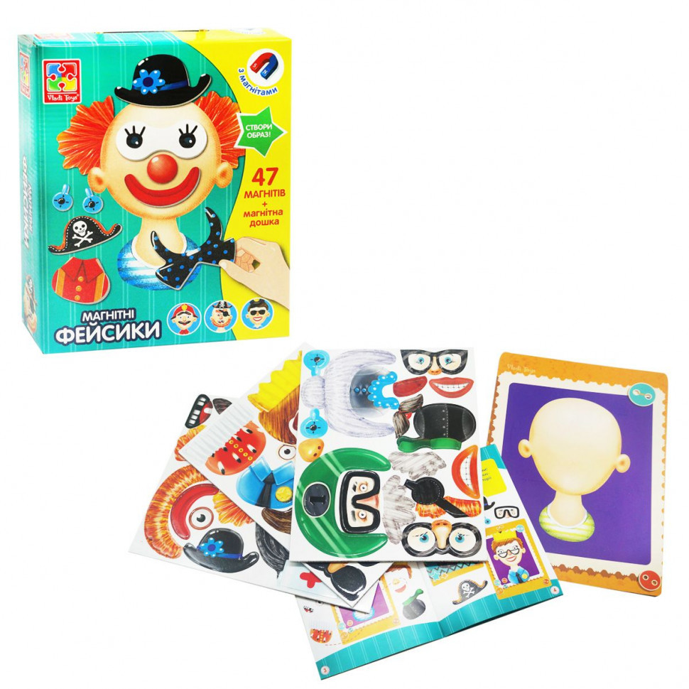 

Настольная магнитная игра "Фейсики" VT3702-15