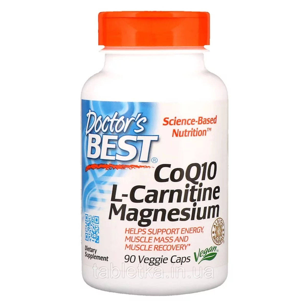 

Коэнзим Q10, L-Карнитин и Магний, CoQ10 L-Carnitine Magnesium, Doctor's Best, 90 капсул