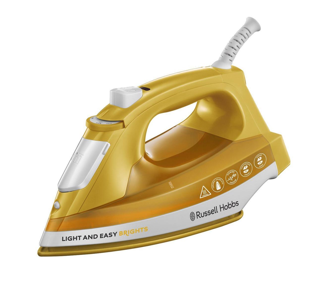 

Утюг Russell Hobbs 24800-56 Light & Easy Brights Mango Мощность 2400 Вт Желтый/Белый