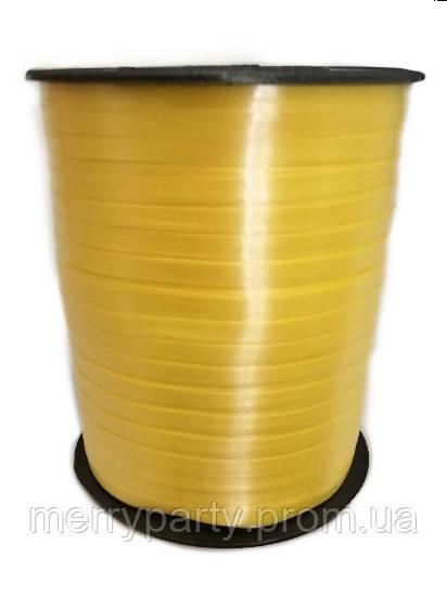0,5 см (300 м) Лента для шаров желтая полипропиленовая