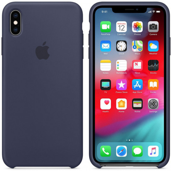 

Чехол Silicone Case (AA) для Apple iPhone X (5.8") / XS (5.8") Темный Синий / Midnight Blue