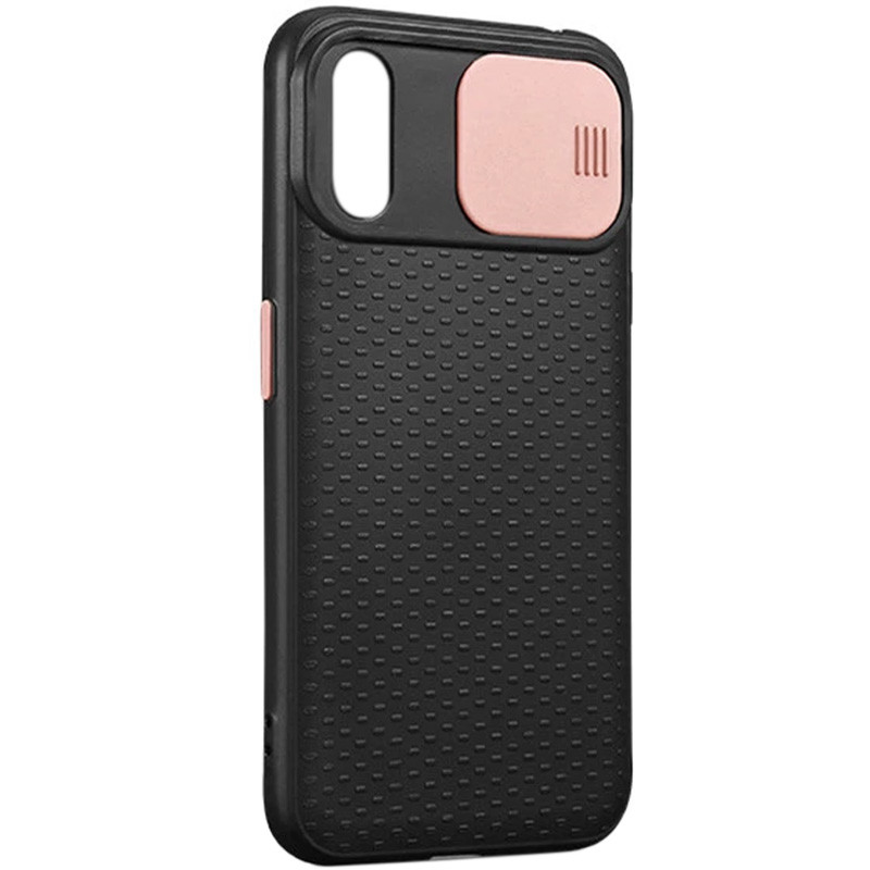 

Чехол Camshield Black TPU со шторкой защищающей камеру для Apple iPhone X / XS (5.8") Черный / Rose Gold