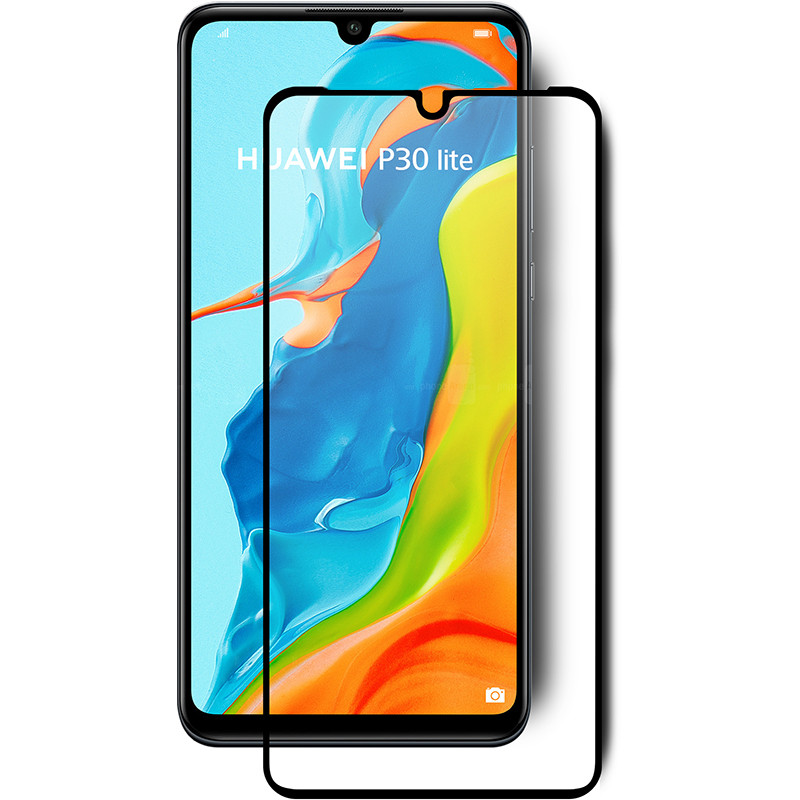 

Защитное стекло Full screen PowerPlant для Huawei P30 Lite, Black