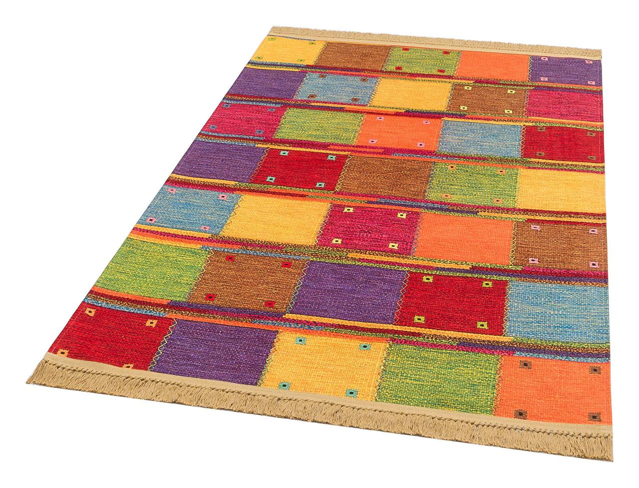 

Хлопковый коврик Shana Juna (многоцветный) 80Х300 см. Килим, коврик. Турция, Бирюзовый