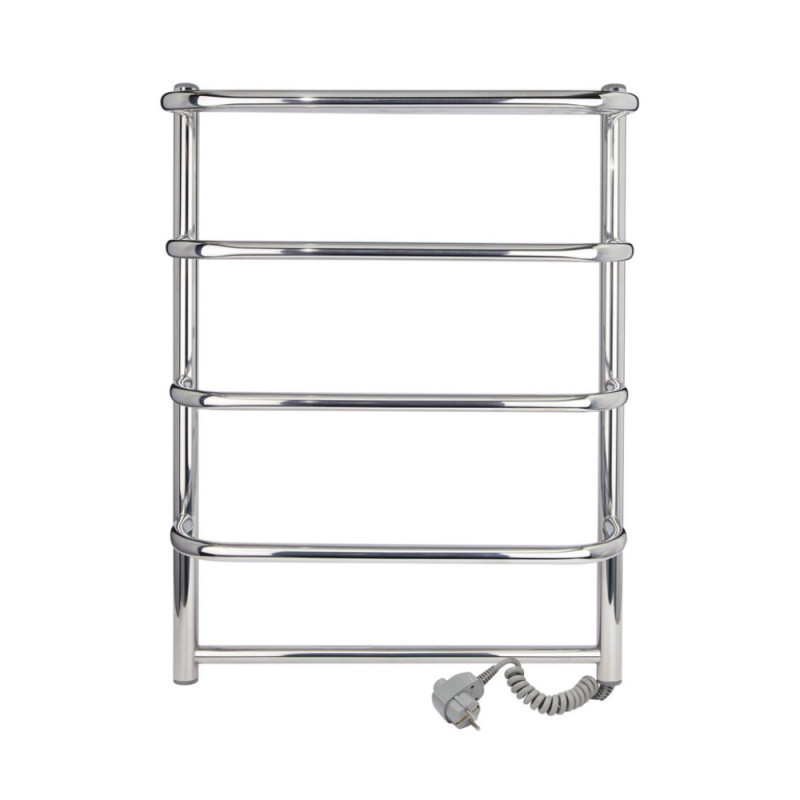 

Полотенцесушитель электрический Q-tap Standard shelf (CRM) P5 500х700 RE с полкой, Хром