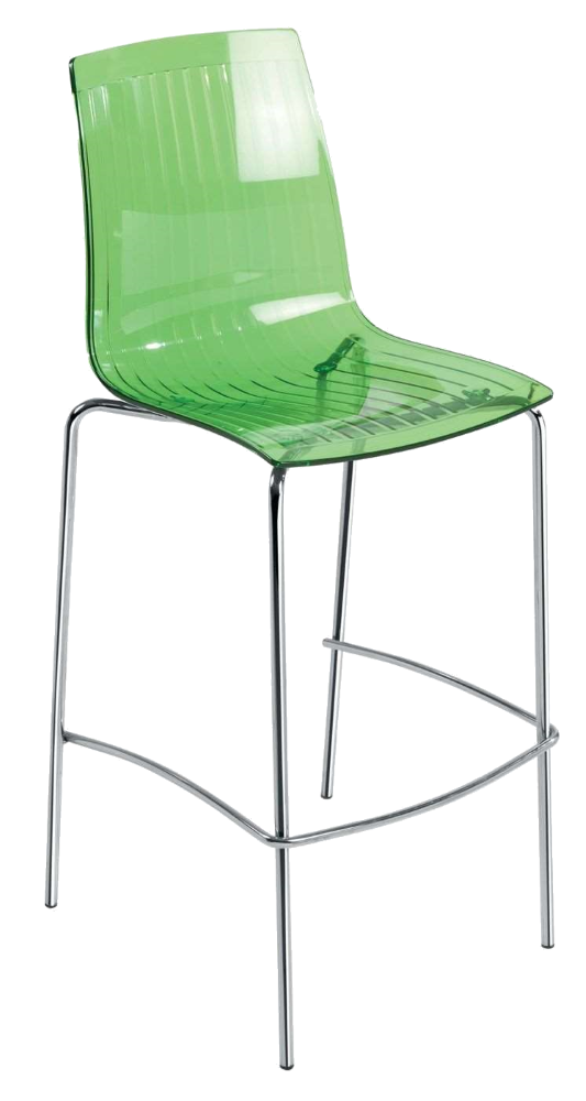 Барный стул Papatya X-Treme BSL прозрачно-зеленый